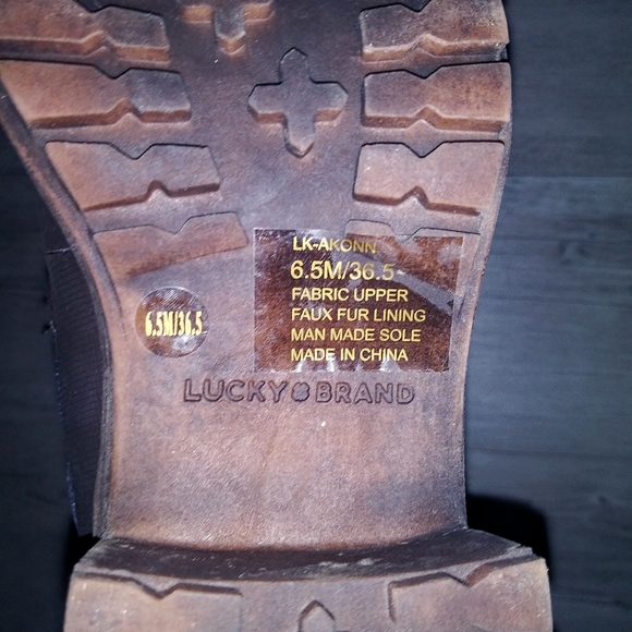 Never Worn Lucky Brand 'AKONN' Boots - Picture 7 of 8